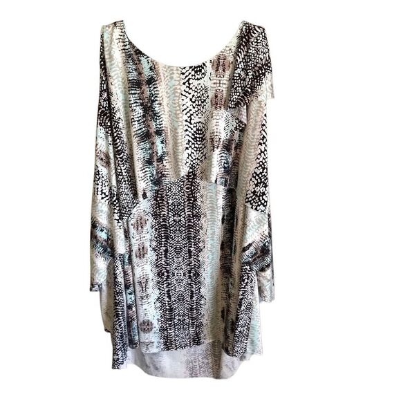 Cato woman 18/20 sleeveless leopard print layered black beige - Picture 2 of 3